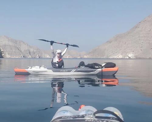 kayak trip arabian fjords