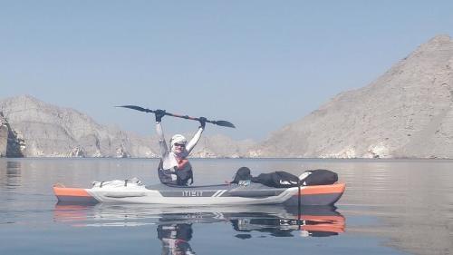 kayak gonflable fjords arabie