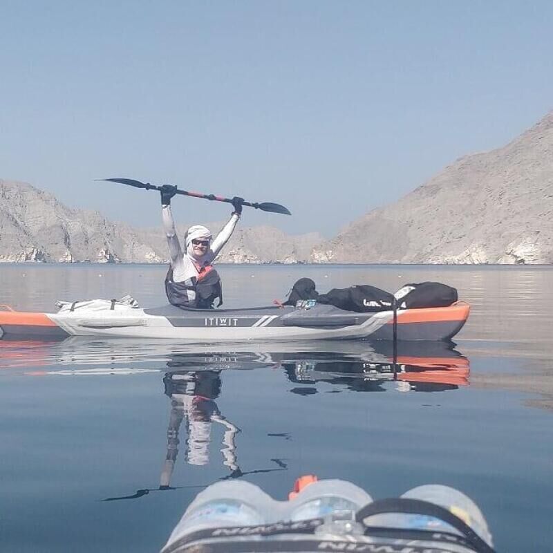 kayak trip arabian fjords