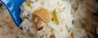 Recipe / Coconut cashew pilau rice
