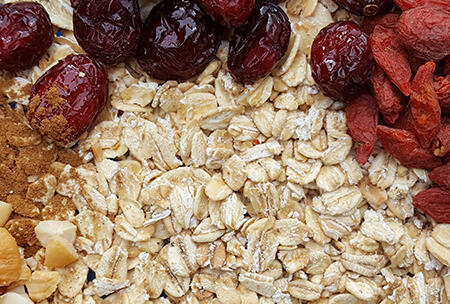 Goji berry and cranberry muesli