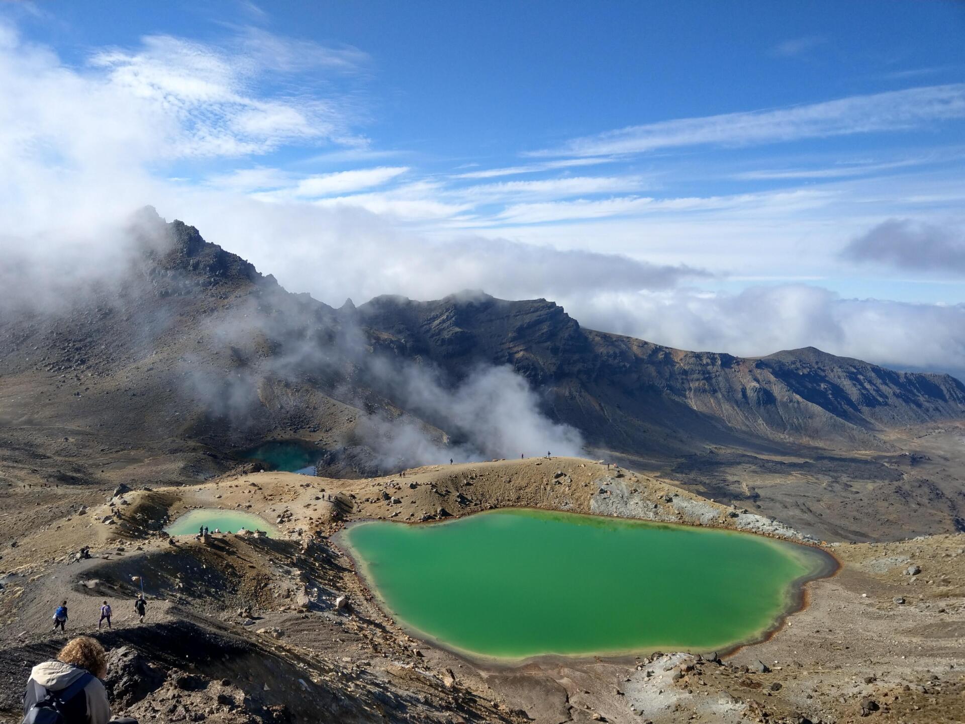 紐西蘭魔戒末日火山健行：翡翠湖