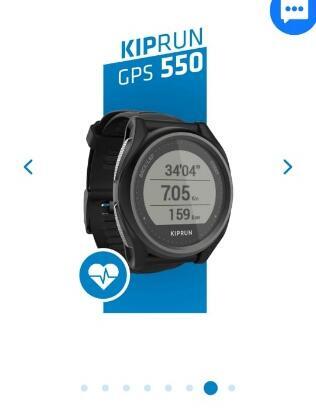 迪卡儂防水跑步GPS心率錶 KALENJI Kiprun GPS 550