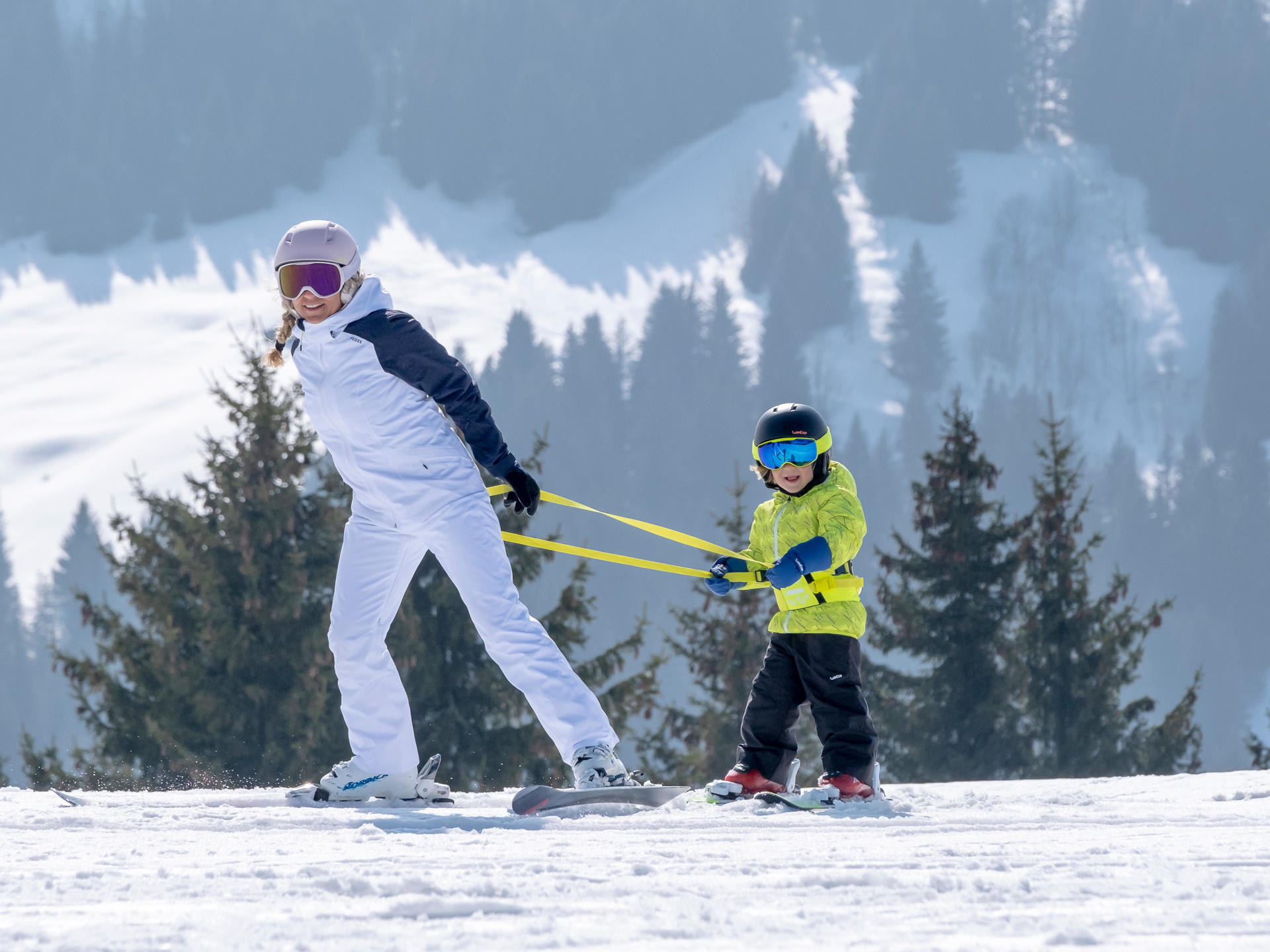 Harnais pour l'apprentissage du ski aux enfants débutants