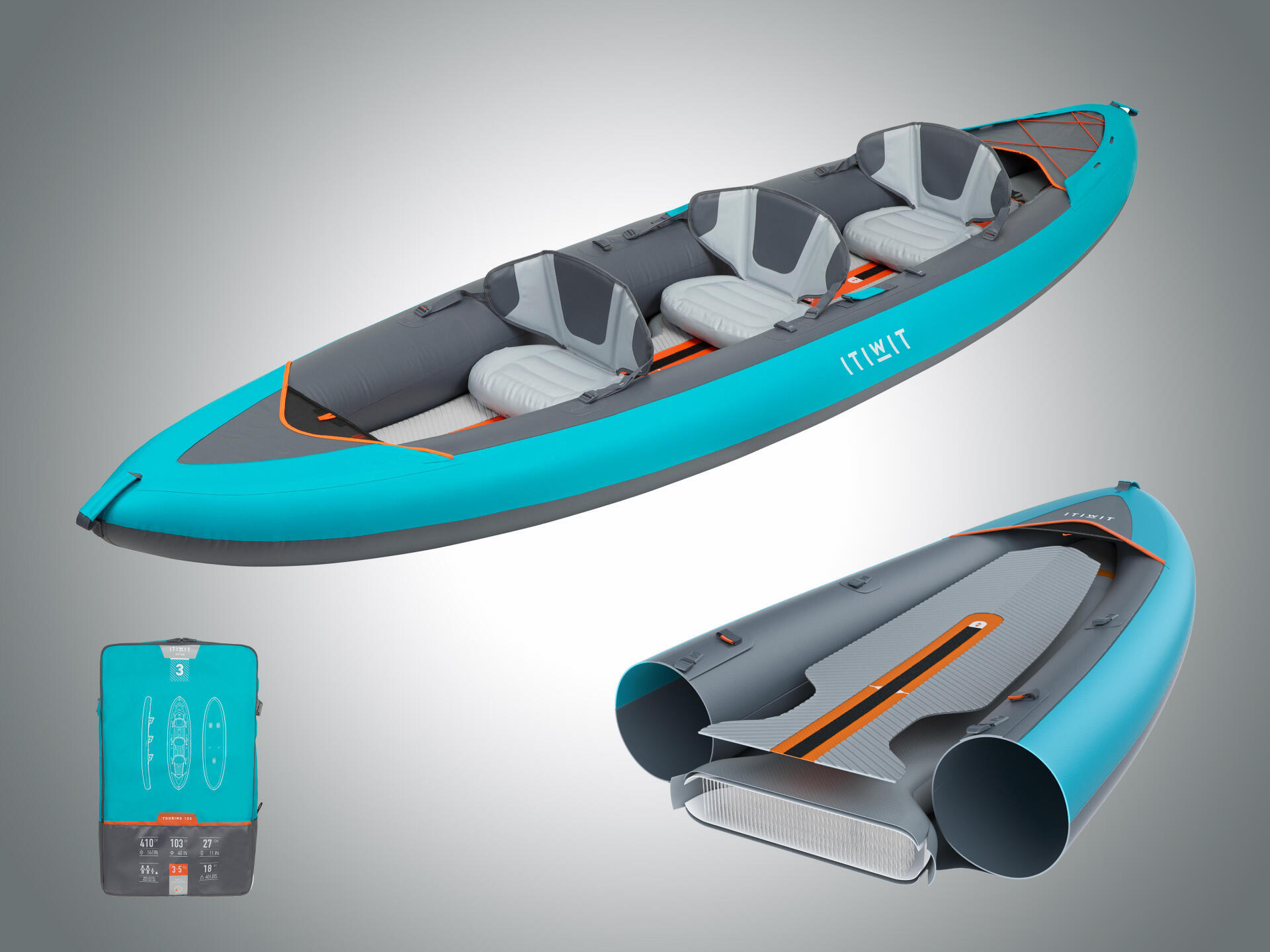 Itiwit 3-person Kayak 100+