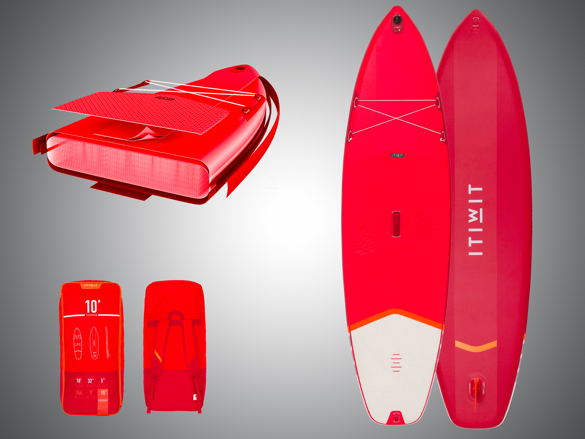 stand up paddle itiwit 10 rouge