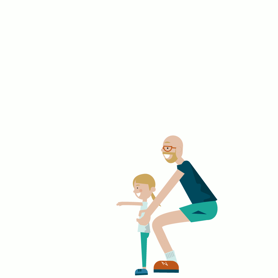 exercícios desporto pais criança
