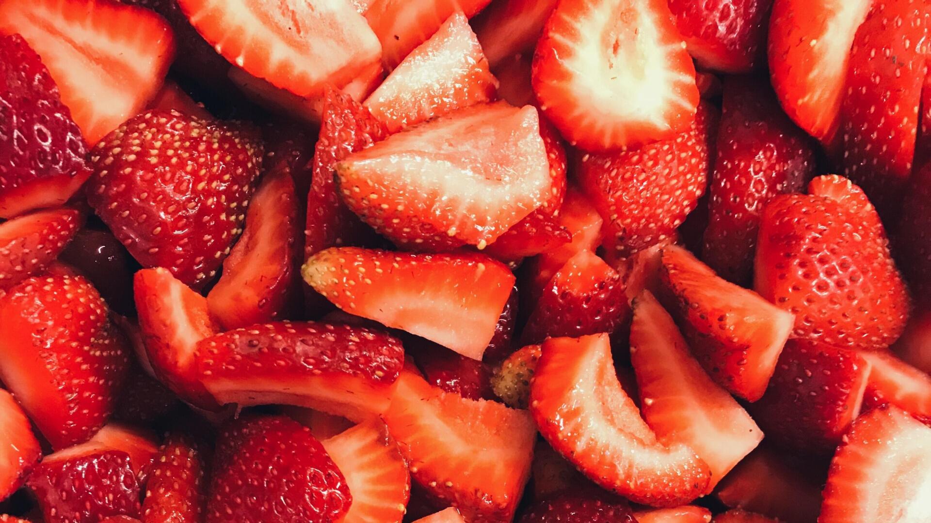 草莓鬆餅