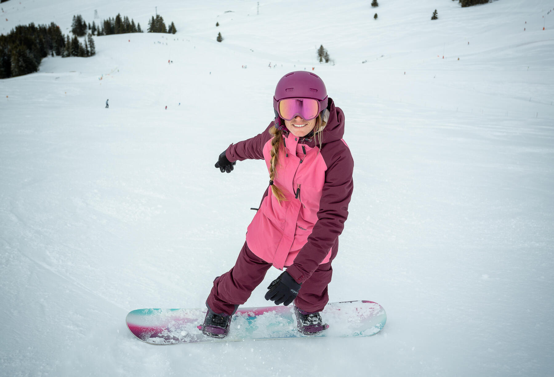 starting to learn to snowboard with wedze tips