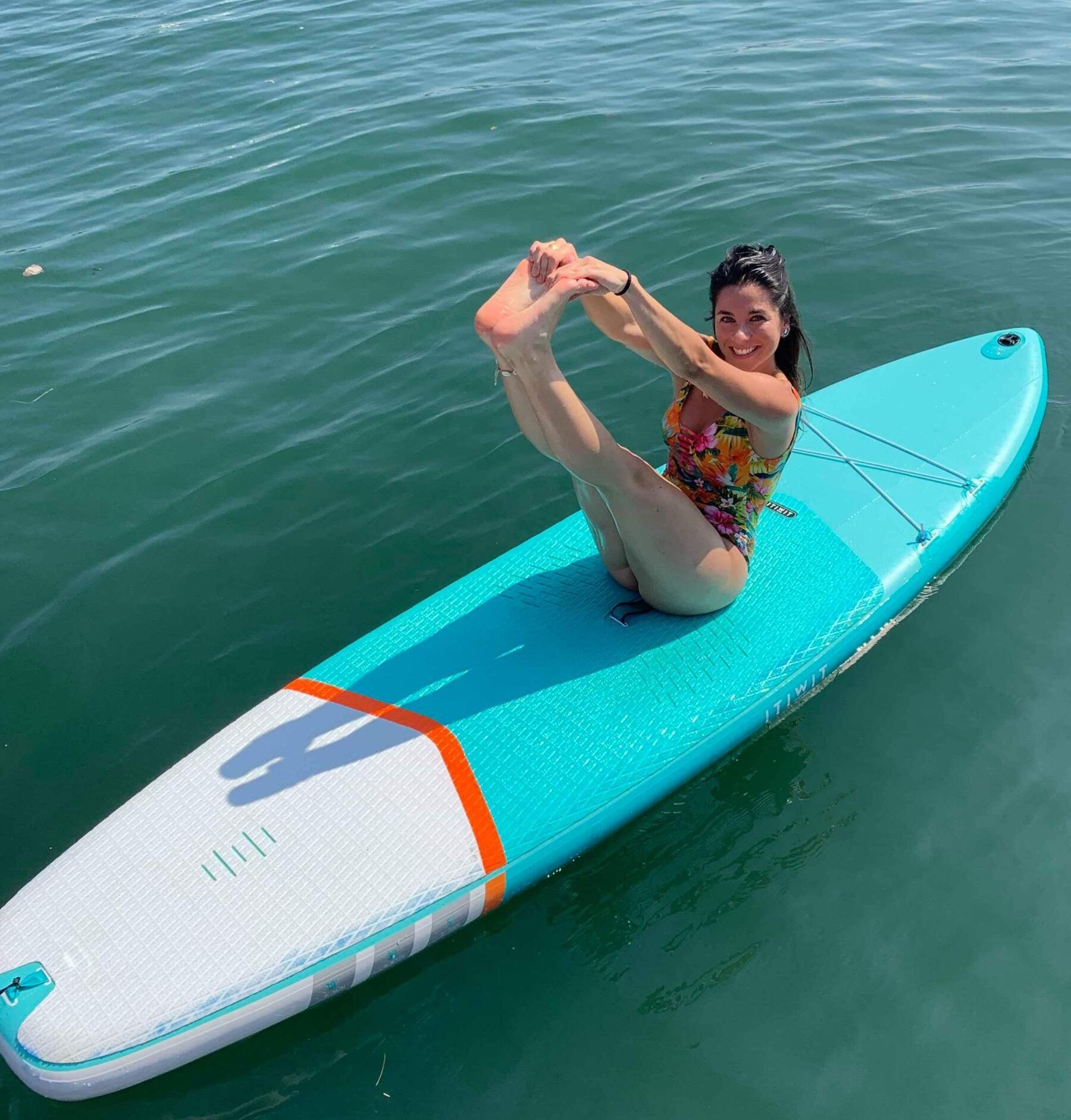 pilates sur stand up paddle 