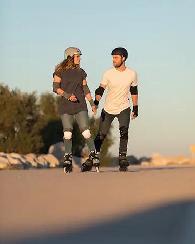 Adult roller skating