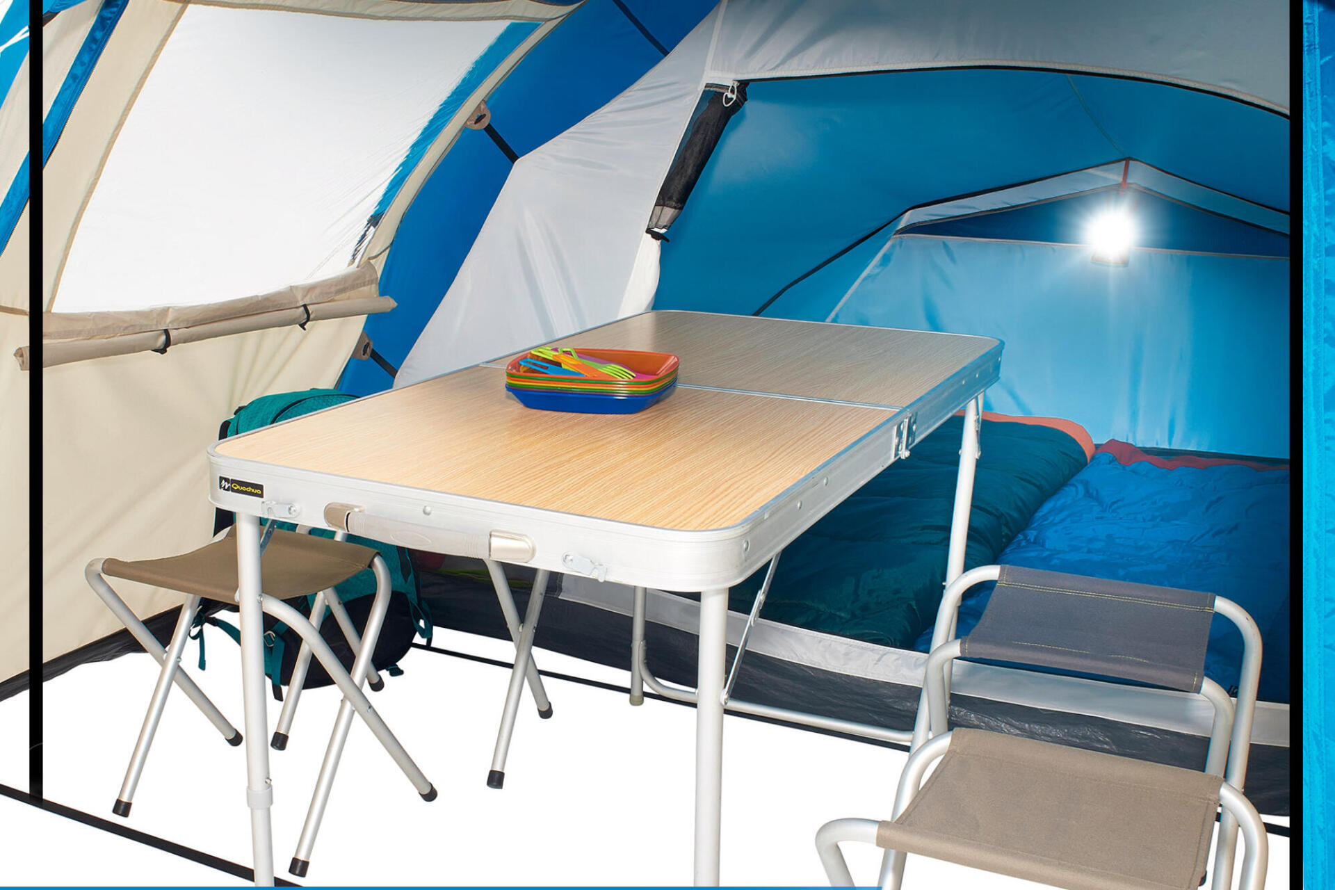 迪卡儂露營 4 人桌椅組