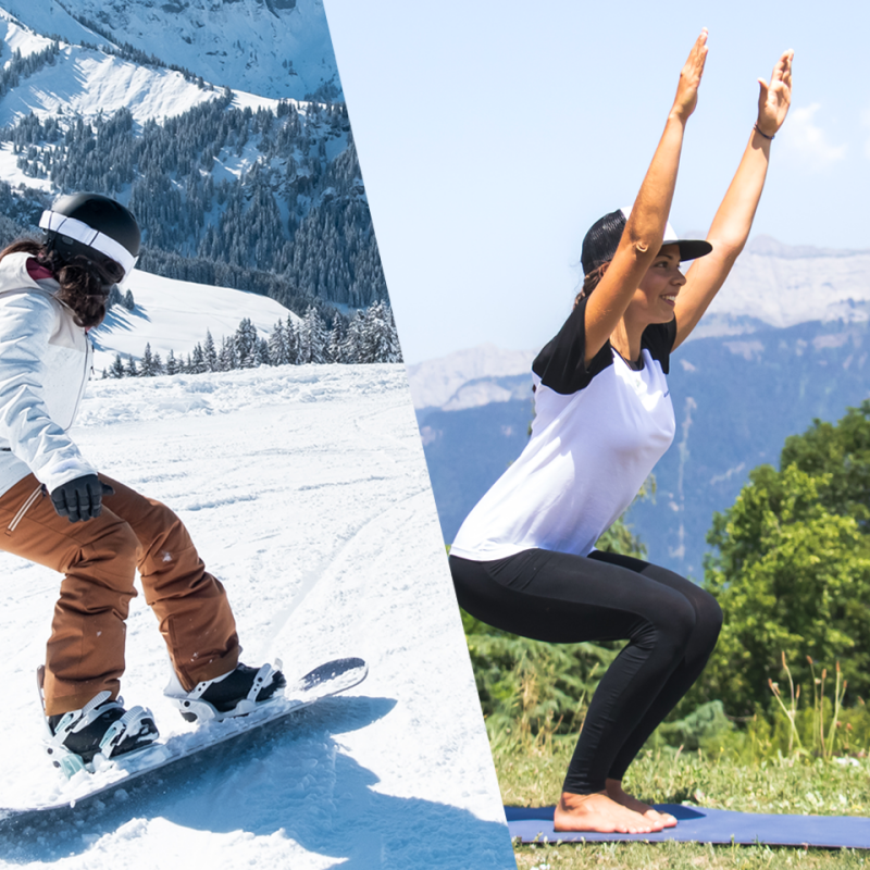Pratique du yoga après le snowboard 