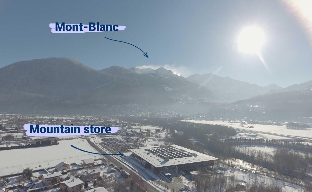 mountain store decathlon design centre at the foot of mont blanc 