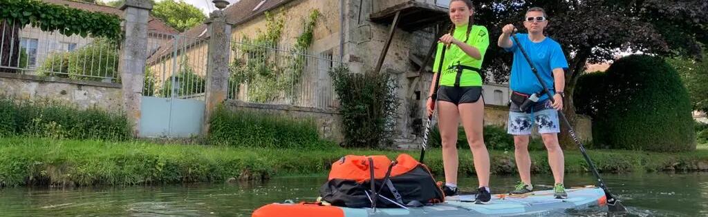 stand up paddle tandem canal ourcq