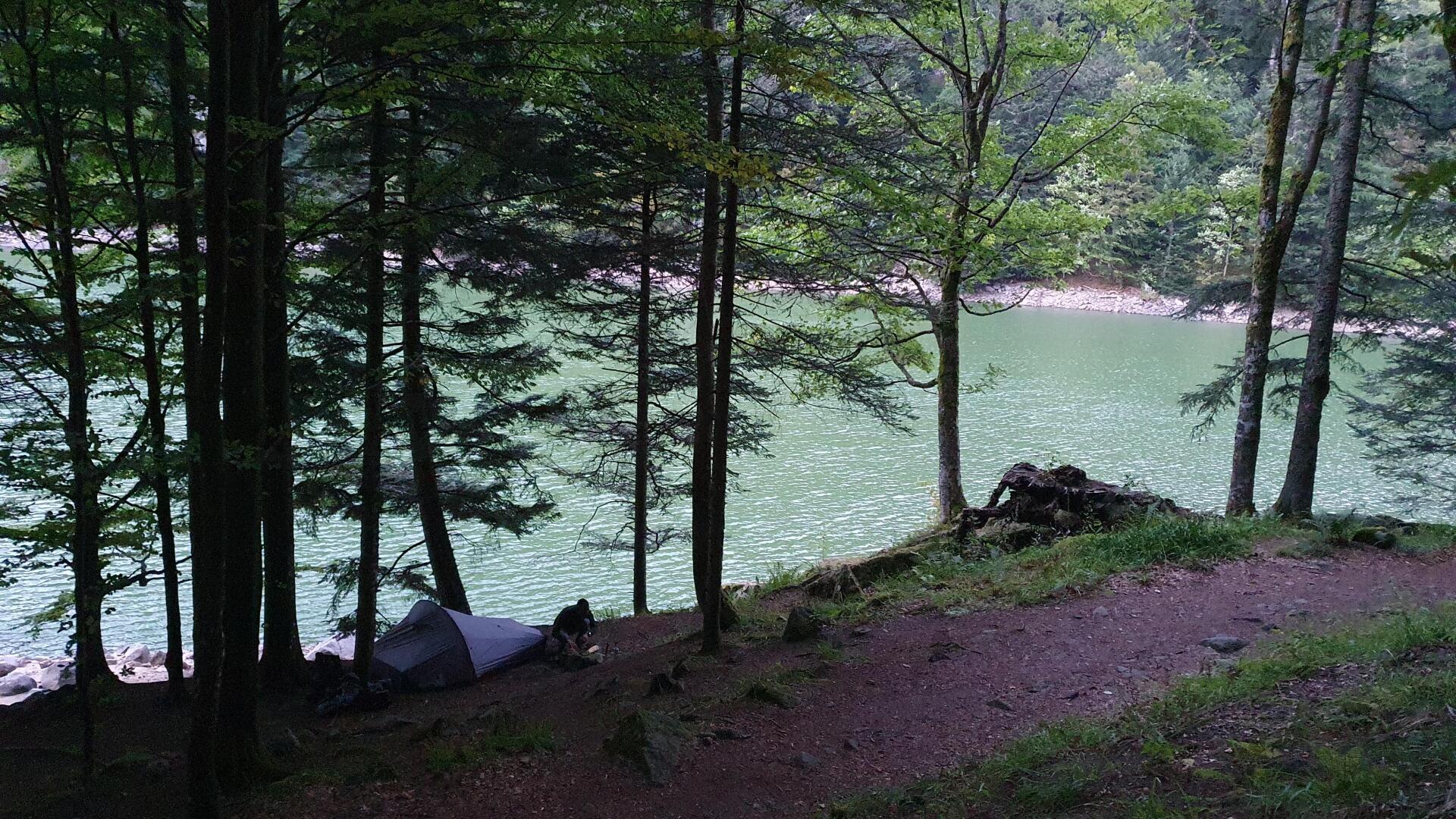 photo bivouac au lac d'Altenweiher