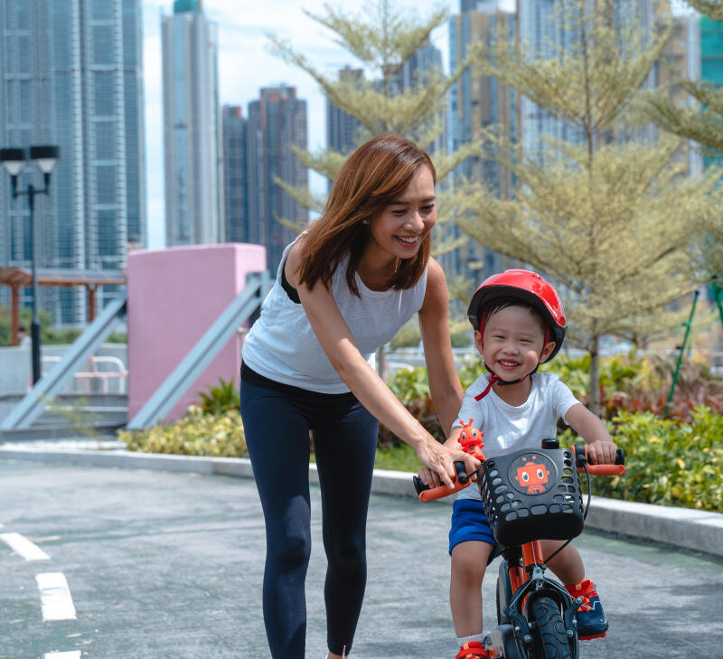 Teach your child to ride a bike