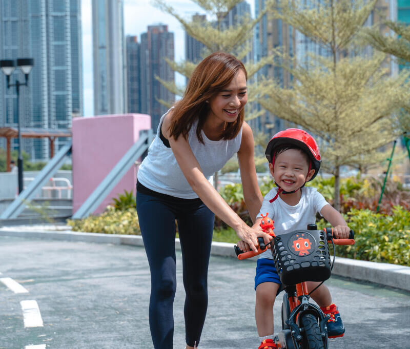 Teach your child to ride a bike