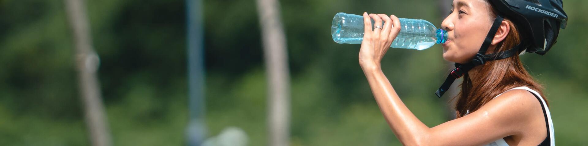 Woman drinking water