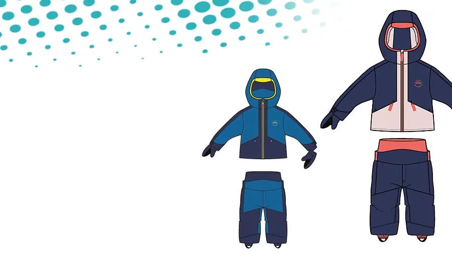 Ski-Outfit Pull 'n Fit für Kinder