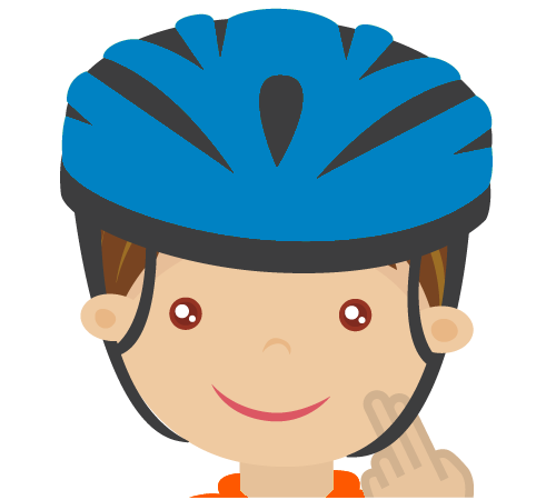 4 STEPS TO WEAR A HELMET: ADJUST THE CHIN STRAP OF THE HELMET
