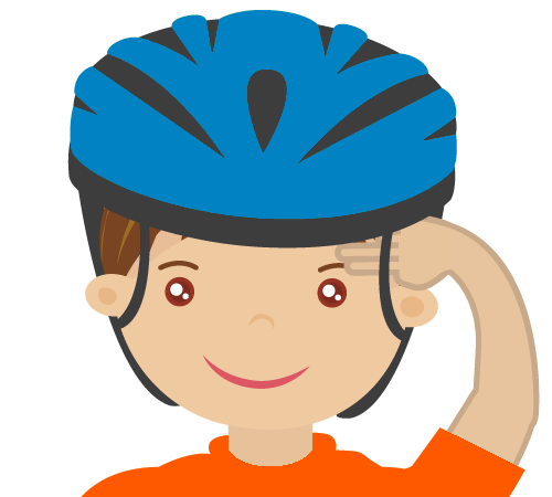 4 STEPS TO WEAR A HELMET: WEAR A HELMET