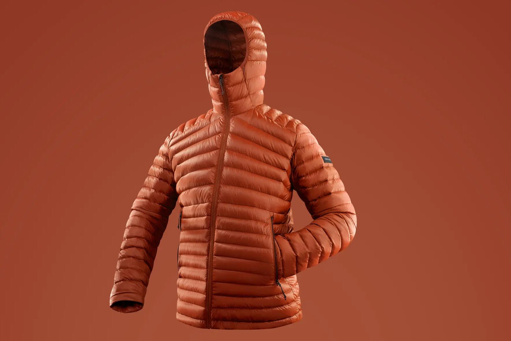 Doudoune en duvet de trek montagne avec capuche MT100 5 C Homme FORCLAZ Decathlon