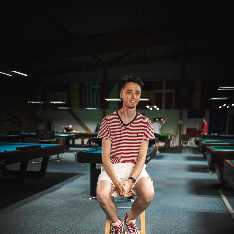 Brian Ochoiski, 21 ans et joueur professionnel de Snooker