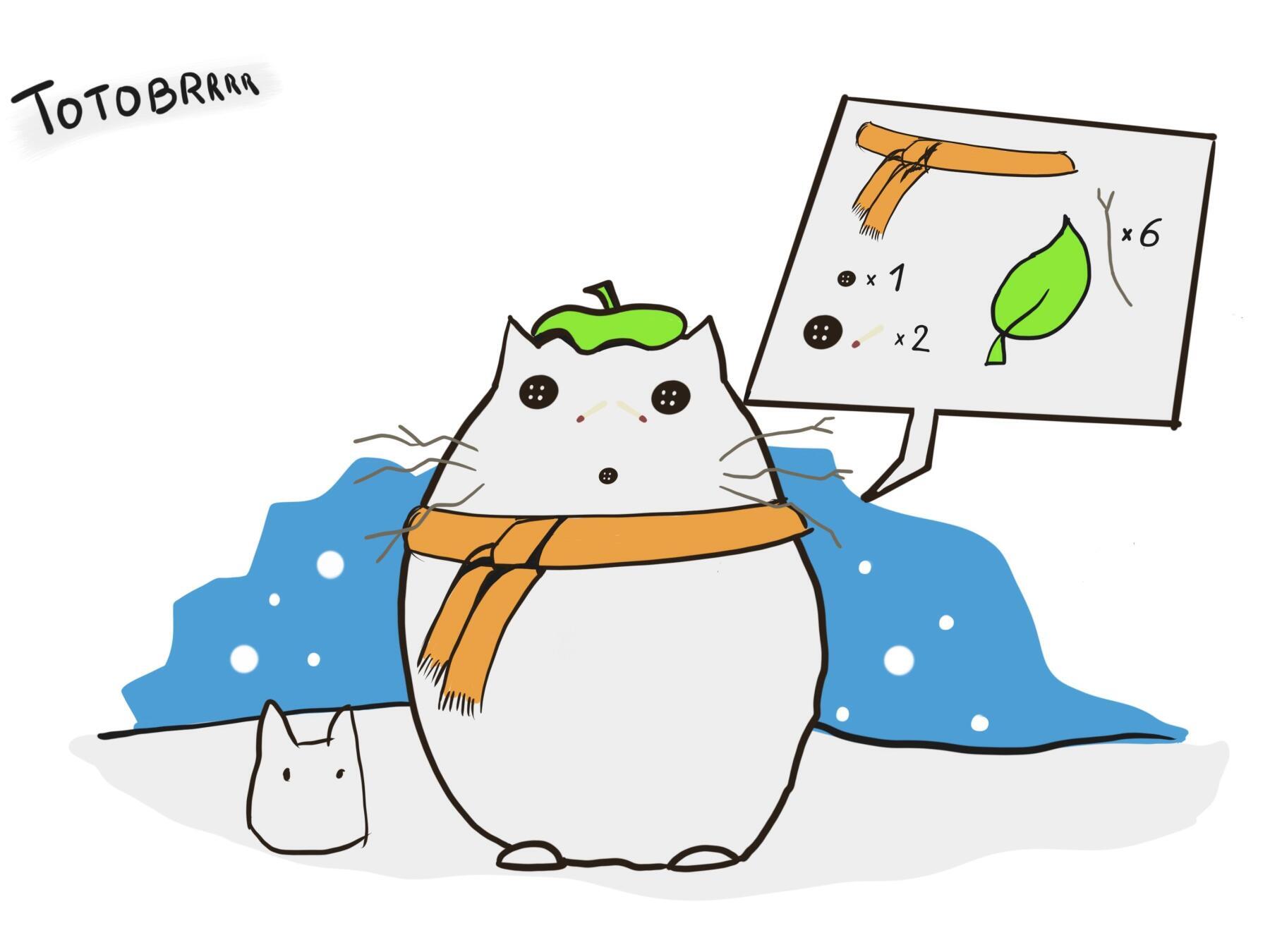 Laura’s Totobrrr snowman