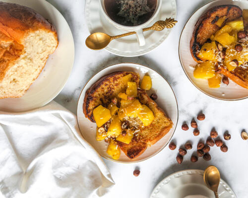 Recette healthy : Brioche perdue à l’ananas rôti au sirop d’érable