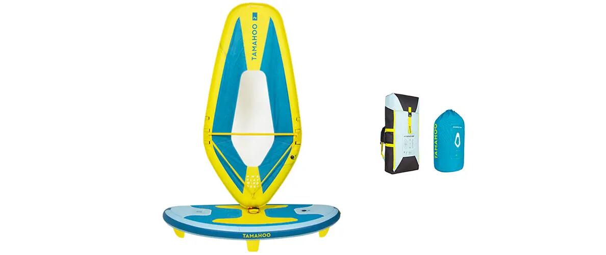 Tabla de windsurf hinchable 100: ligera, compacta e intuitiva