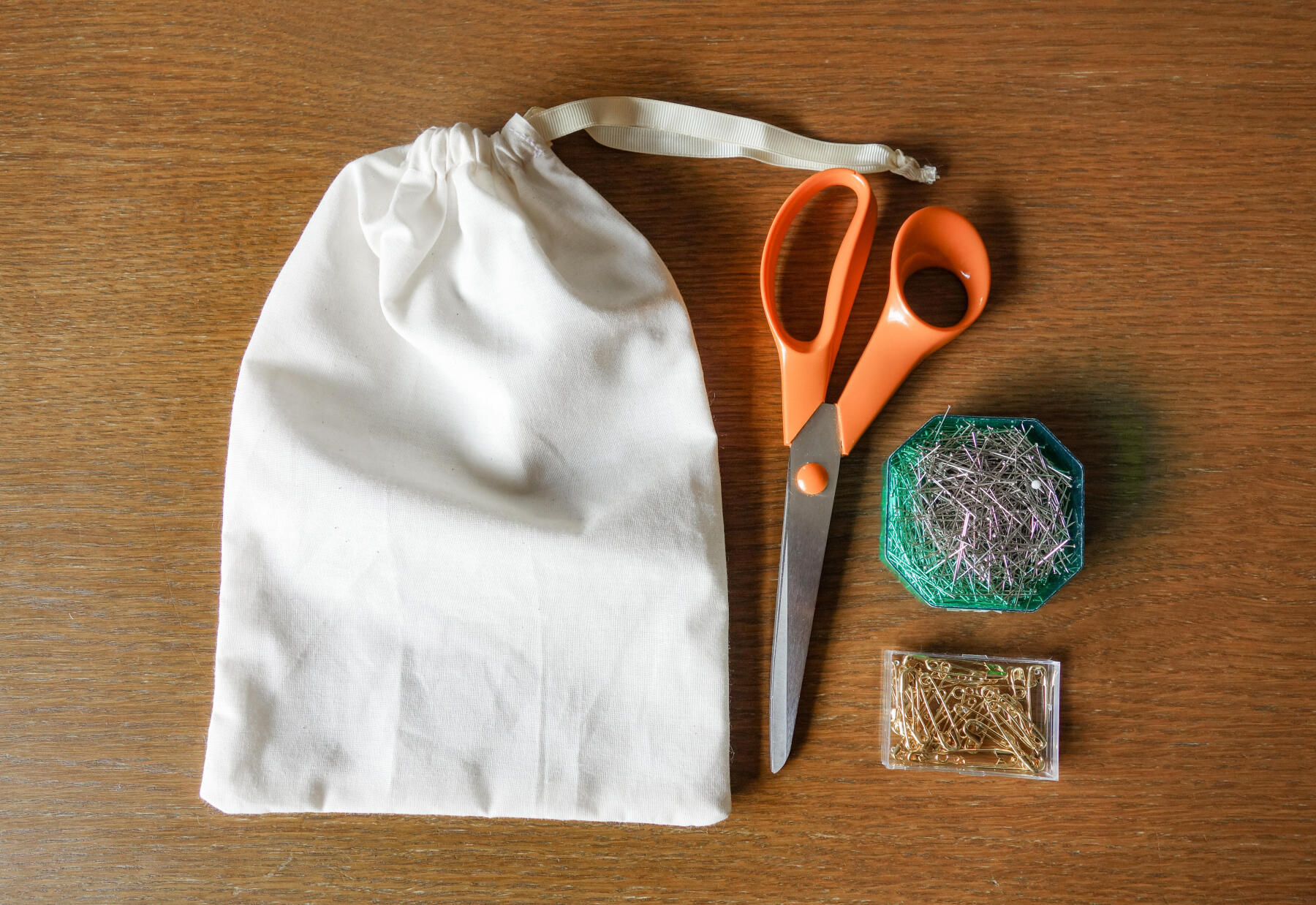 Coudre facilement un petit sac pochon en tissu