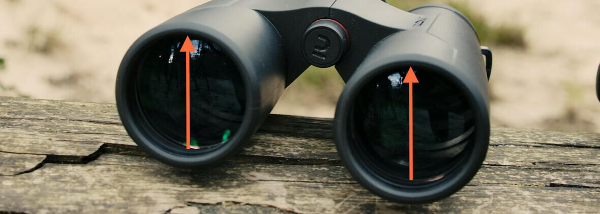 Hunting binoculars diameter