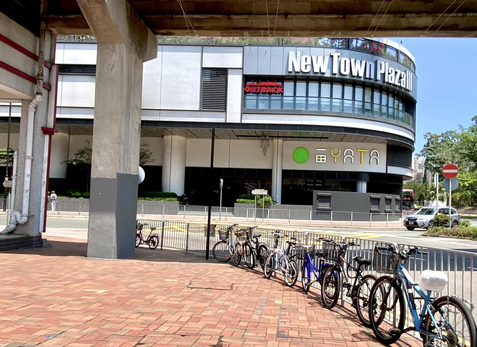 Towards New Town Plaza from sha tin cycling paths