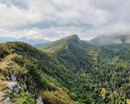 trek itinerary in the Alps