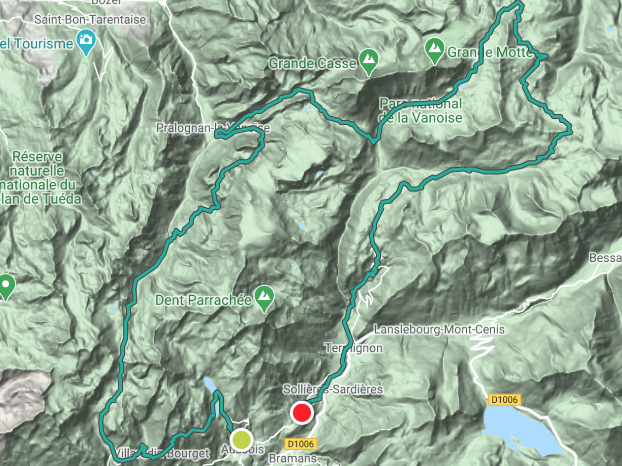 vanoise trek route