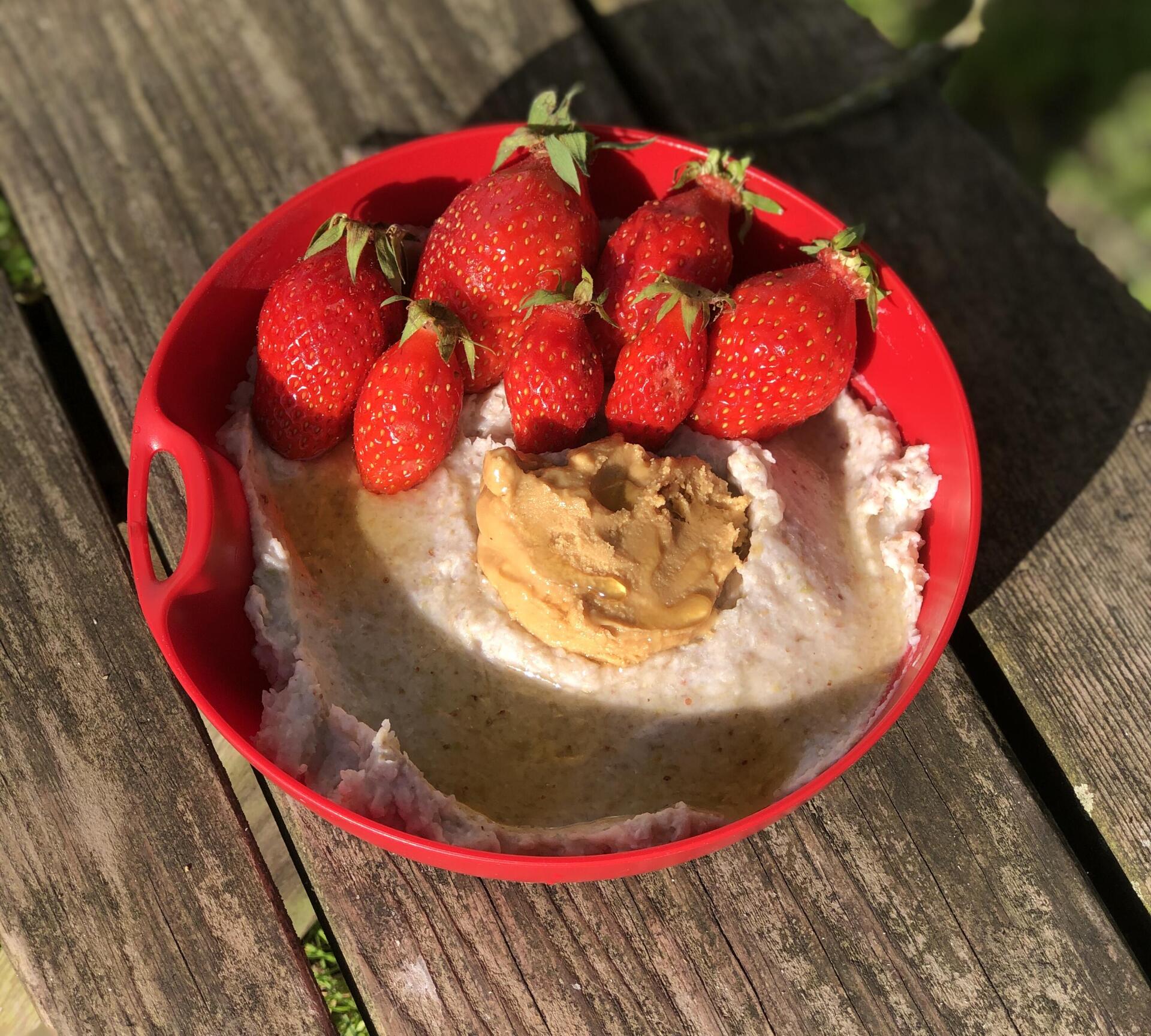 Recette de porridge à la fraise quechua