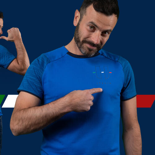 Camiseta Italia Kipsta Adulto