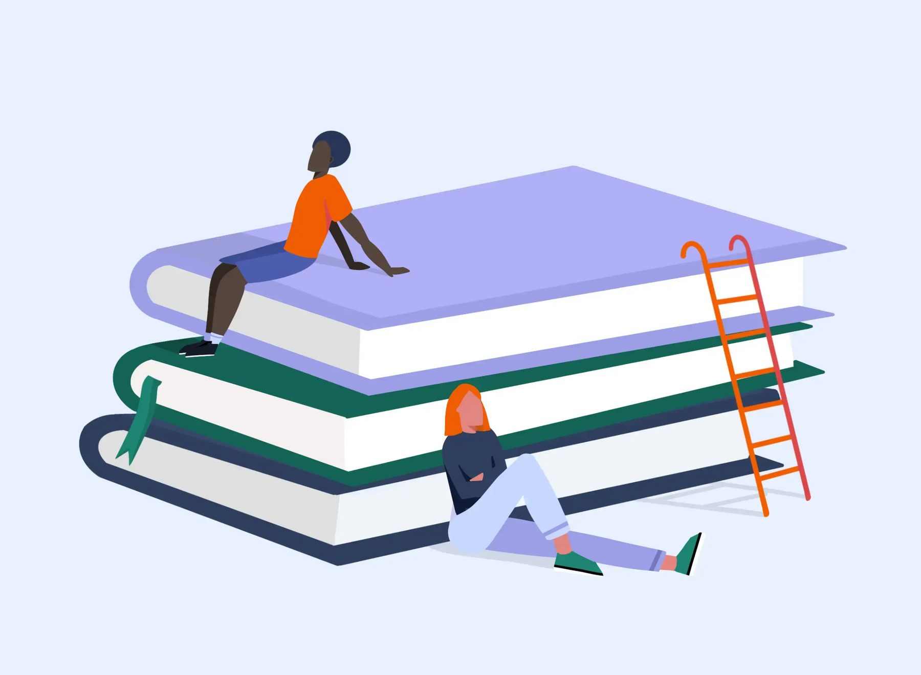 Illustration of books
