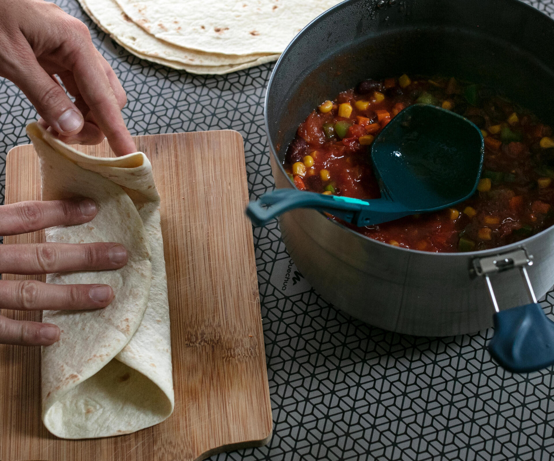 STOVE-COOKED MEXICAN WRAPS