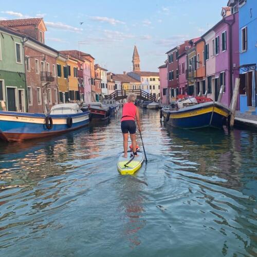 Stand-up paddleboarding trip in Venice