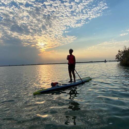 Stand-up paddleboarding trip in Venice