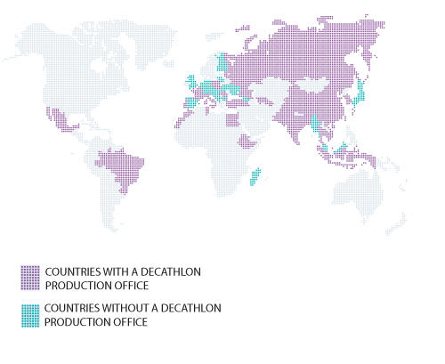 Map of the worldwide locations of the Solar Decathlon.