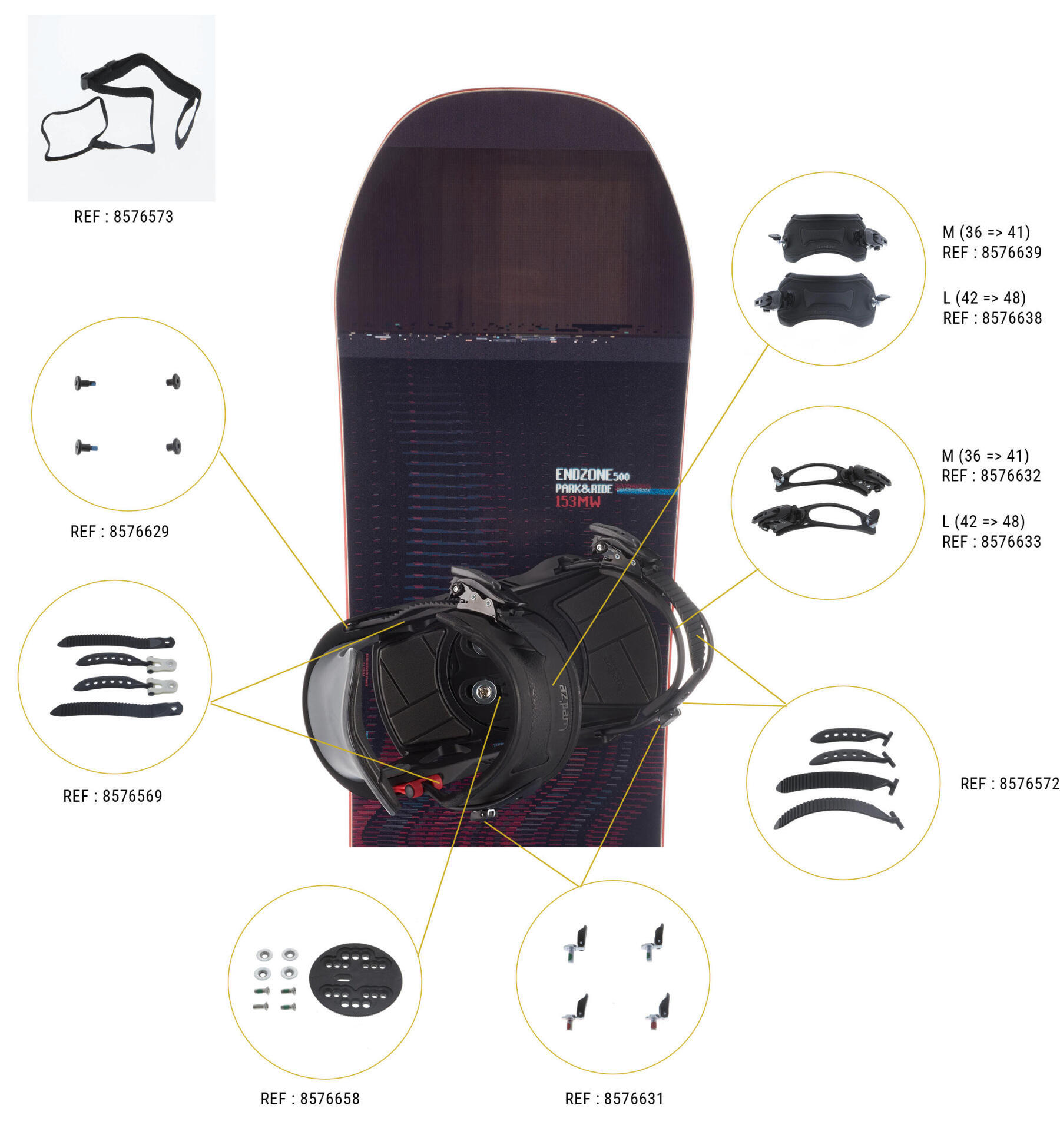 END ZONE 500 PARK&amp;RIDE SNOWBOARD PACK