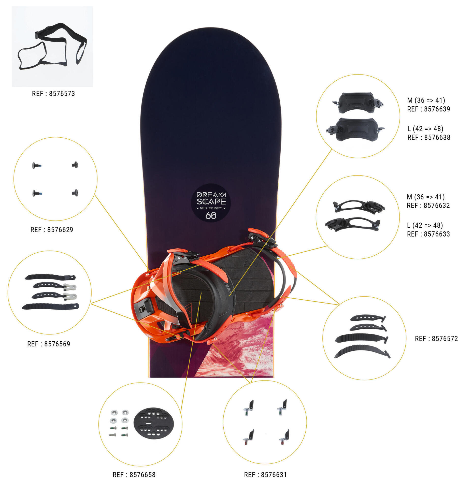 Snowboard szett Dreamscape 700 Powder