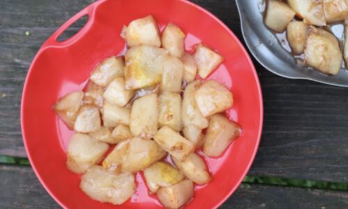 Recette poires chaudes miel et cannelle