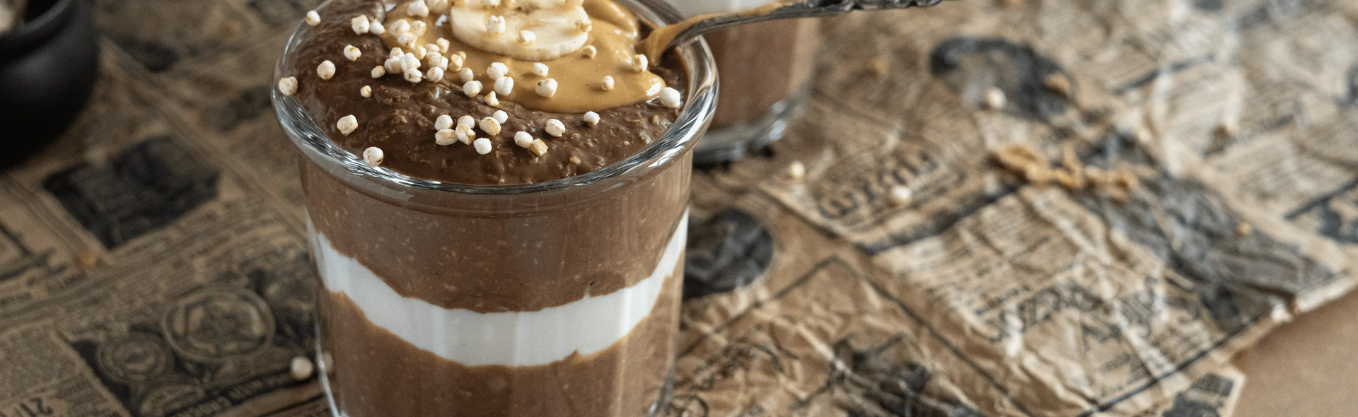 Porridge protéiné au chocolat