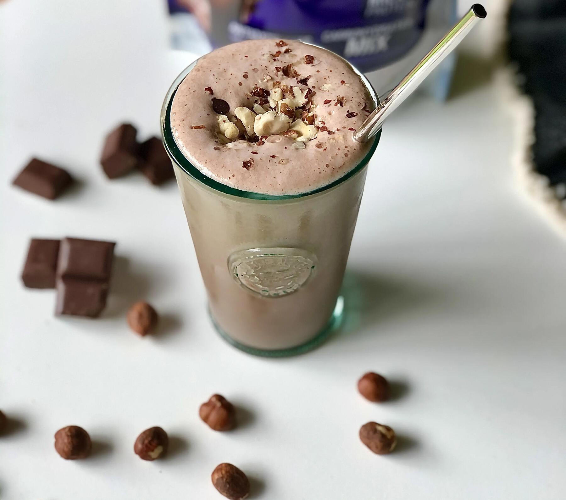 protein Milchshake mit Haferflocken