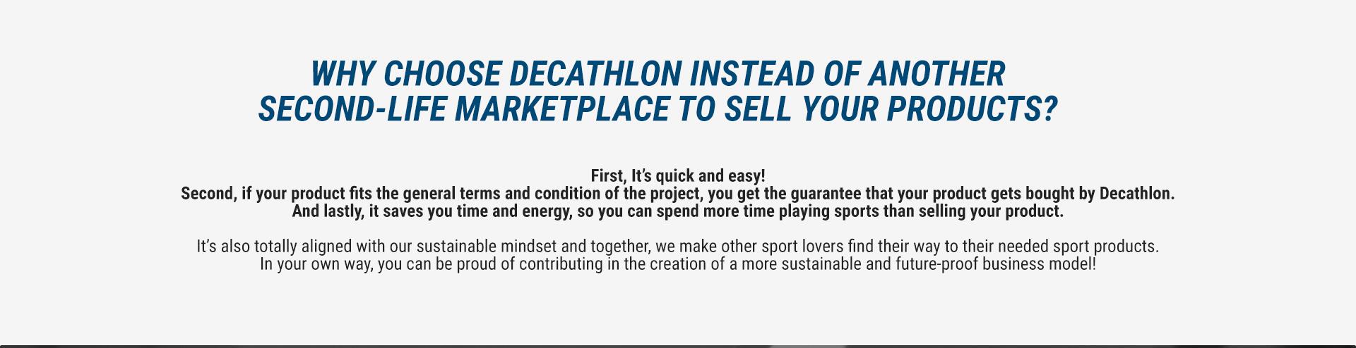 Why Choose Decathlon?