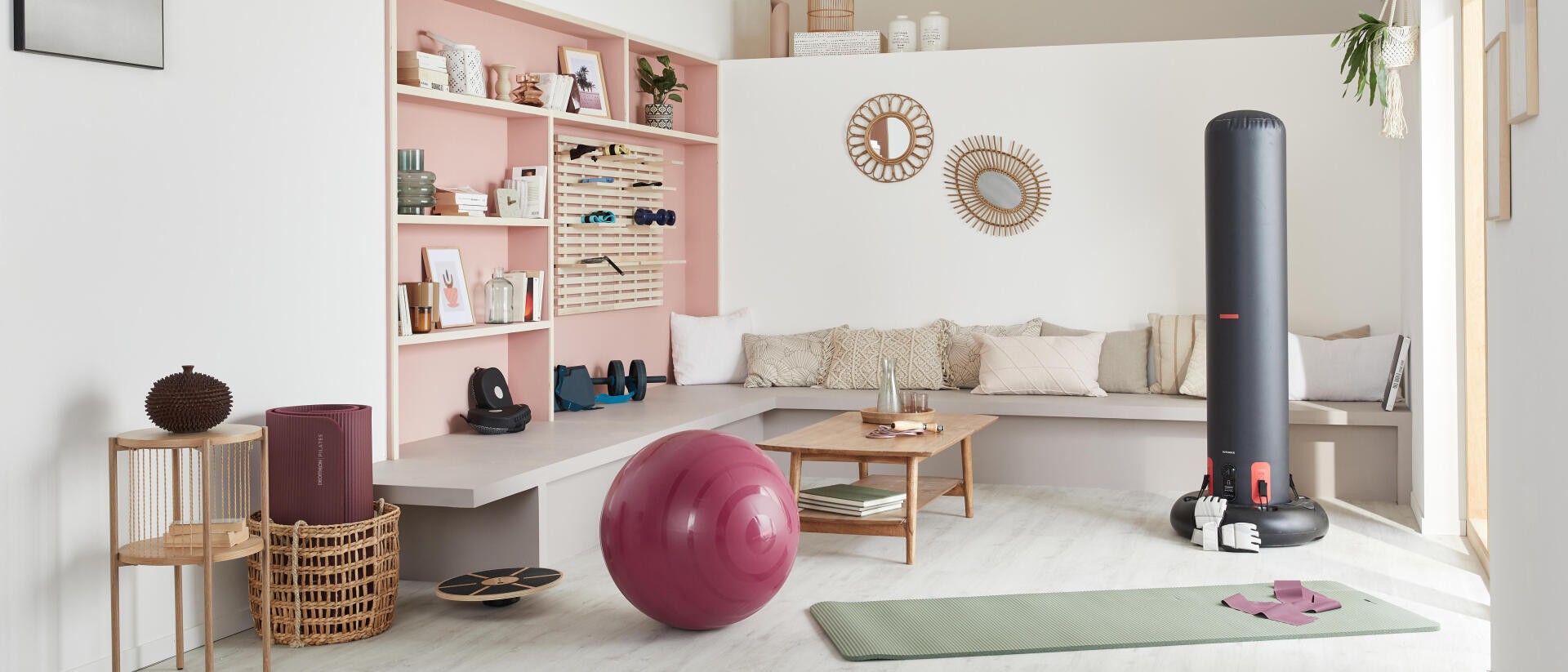 Comment créer un meuble de rangement pour son espace fitness (0m2) ?